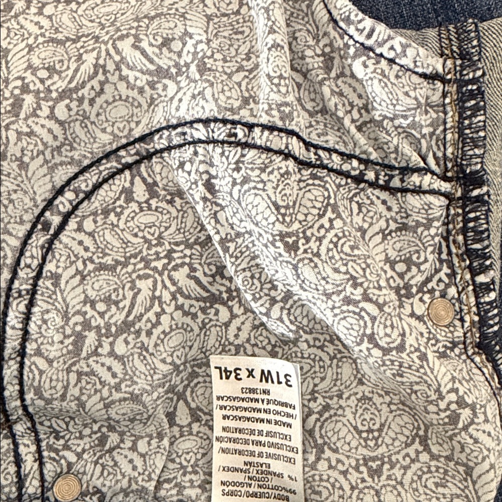 Cody James Blue Denim Jeans Slim Boot Cut - 31W x 34L - Picture 9 of 12